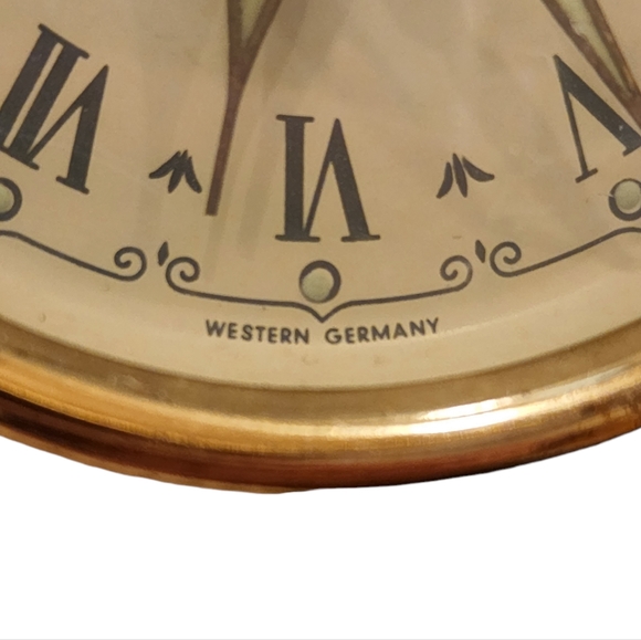 Vintage Reuge Swiss Musical Movement Alarm Clock Made in Germany - Picture 3 of 12